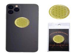 Diseño más nuevo 5G Anti Radiation Round Golden Sticker 3000CC Health Protector contra EMF Mobile Telep Sticker5120729