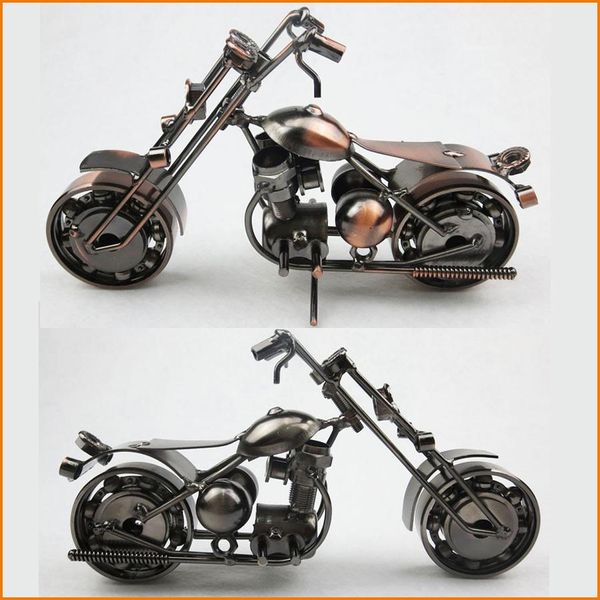 El más nuevo diseño de estilo americano, arte del hierro, artesanía de metal, modelo de motocicleta Harley, modelos de motos de juguete, juguetes, accesorios de decoración del hogar, recuerdo