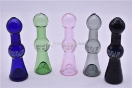 Nieuwste Design Merk Labs Kwaliteit Kleurrijke De Liberty Bell of Glass Pipe Dikke Heady Glass One Hitter Pipes Sigaret Filters Tabak Pijp