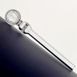 Diseño más nuevo Hookah de alta calidad Pyrex Quartz Oil Wider Tubo Tubo transparente Tubo de tabaco grueso Tubo de cigarrillo de hierba seca