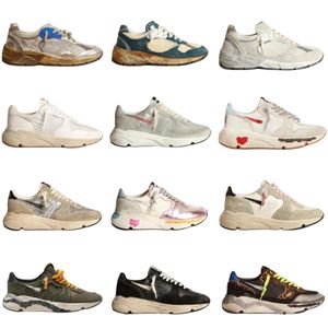 Date Designer Casual Chaussures DAD Star baskets femmes hommes chaussures de course de luxe Italie marques en cuir de veau en daim sequin blanc Do old Dirty Superstars baskets