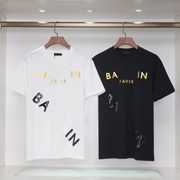 El más nuevo diseñador Camiseta para hombre Camiseta Letras 3D Impresas y bordadas Hombre Mujer Camisetas Camisas Algodón Casual Manga corta Ropa de calle Tops Camisetas para hombre Mujer s