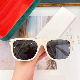 lunettes de soleil de créateurs les plus récentes lunettes de lunettes de mode G haute qualité polycarbonate matériau de la lentille TAC affaires commerciales tout-match rectangle complet vente en gros avec boîte