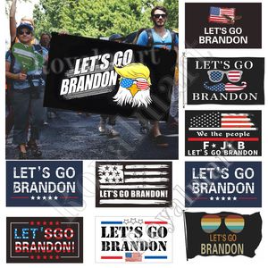 Nuevos diseños 3x5 pies Let's Go Brandon Flag para desfile Banner Flags