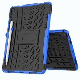 2 in 1 Kickstand Impact Rugged Heavy Duty TPU + PC Hybrid Cover Case voor iPad 2017 pro 10.5 1 2 3 4 AIR 1 AIR 2 iPad Mini 1/2 / 3/4 5 20pc / lot