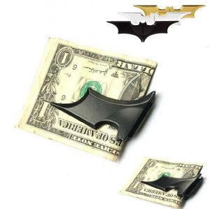 DIY Blank Bat Money Clips Alloy Magneet Money Clips roestvrijstalen metaalgeld clips4002