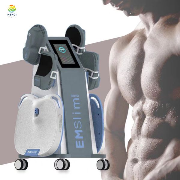El nuevo estimulador muscular de la grasa de la belleza emslim emslim EMS RF Máquina de escultura 4 manijas con almohadillas de tratamiento de relajación del músculo pélvico opcional