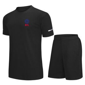 Engelse Liga Heren kindervrije tijd Trainingspakken Jersey Sneldrogend pak met korte mouwen Outdoor Sportshirt