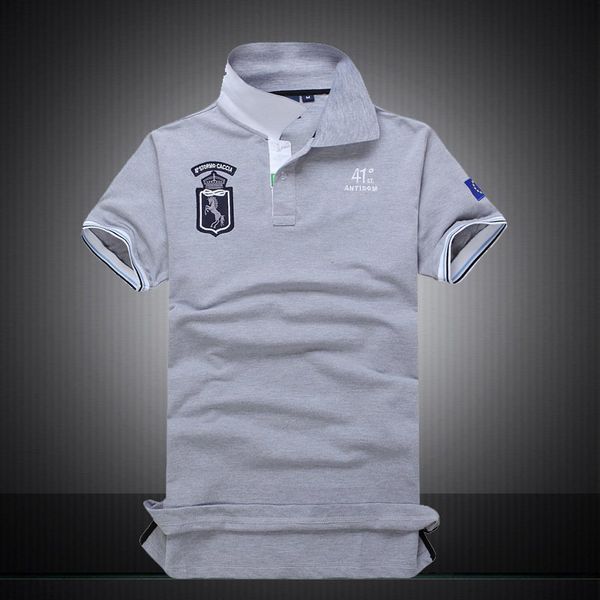 Nouvelle mode hommes marque polo t-shirt broderie discount Haute qualité de l'été Vente Chaude classique mode grand cheval Court