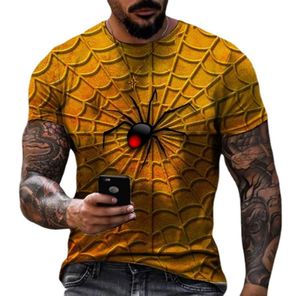 Nieuwste modemannen plus tees polos casaul grappige spider web 3D geprint t -shirt6992736