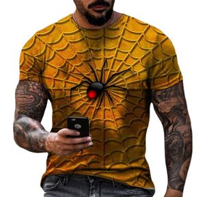 Nieuwste modemannen plus tees polos casaul grappige spider web 3D geprint t shirt8304310