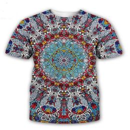 Nouvelle mode hommes femmes psychédélique été Style t-shirts impression 3D t-shirt style décontracté hauts grande taille BB0165284J