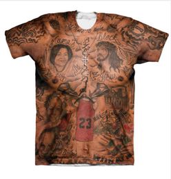 Nieuwste Mode Heren Dames JR Smith Tatoeages Vintage Indian Tribe Tatto Grappige 3D Print Casual TShirt ABCQ11539518560