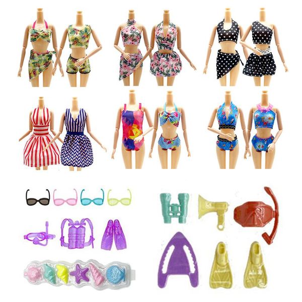 Mais novo moda mini biquíni crianças brinquedos frete grátis itens em miniatura casa de boneca acessórios dolly coisas para barbie ken jogo diy