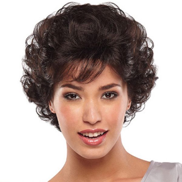 Fashion Short Hair Wig 20 Styles Lady Perruques Synthétiques Pour Les Femmes Extension De Cheveux Rose Net