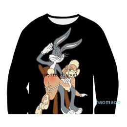 La più nuova moda donna uomo Bugs Bunny Looney Tunes divertente 3D stampato felpe casual felpa con cappuccio top S5xl B48979594818613806