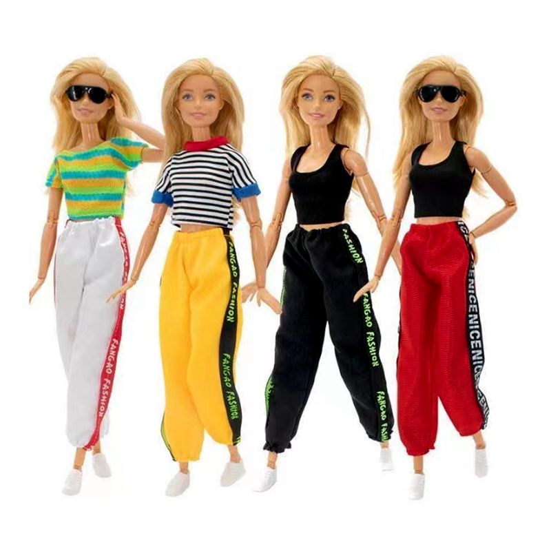 La más nueva moda Yago Sport Wear Tops pantalones Kawaii 8 artículos/lotes juguetes para niños accesorios en miniatura para Barbie DIY niños juego regalo