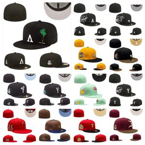 Nieuwste hoeden volwassen ontwerper hoed honkbal plat hiphop borduurwerk letter sport volledig gesloten buitensport pet man basketbal steek pet caps mix order