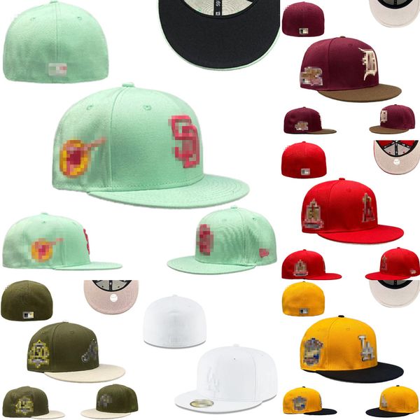 Nouveaux chapeaux ajustés Snapbacks Ball Strapback Bonnets de pêcheur fermés Casquette de créateur flexible Vente en gros 7-8