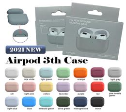 Le plus récent pour apple airpods 3ème airpods 4 housse de protection en silicone accessoires pour écouteurs couverture de peau 4824107