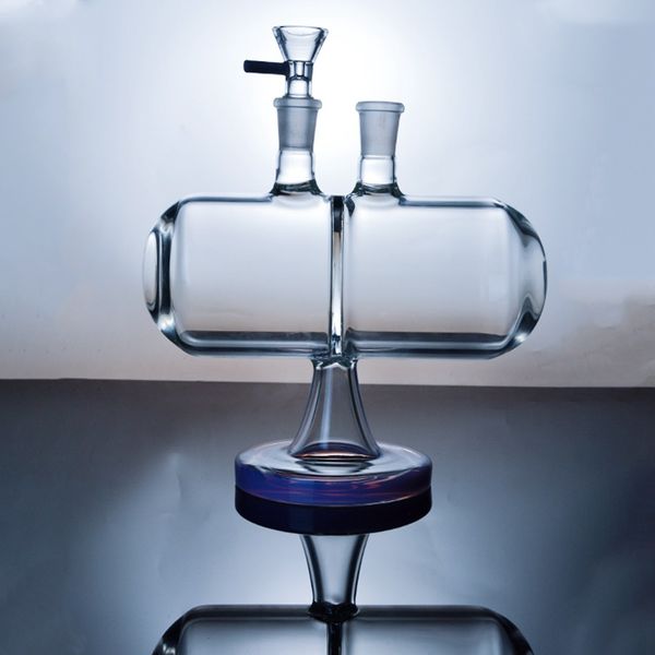 El más nuevo Bong de vidrio de 14 mm Junta femenina Bongs de agua de vidrio Invertible Gravity Infinity Cascada Tubería Dab Rig con tazón XL-2061