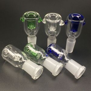 Los cuencos de vidrio más nuevos con hoja de copo de nieve Articulaciones masculinas y femeninas 14 mm 18 mm Cuenco de vidrio para fumar Traje para bongs de vidrio plataformas petrolíferas