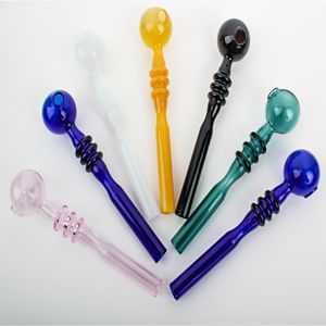 El más nuevo Pyrex Glass Oil Burner Pipes Accesorios para fumar Bubbler Water Pipe Nail