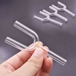 Le plus récent verre Y type doule tubes à priser narguilé renifler distributeur de reniflage nasal tuyau en verre renifleur supportable