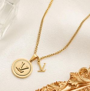 Le plus récent design plaqué or pour les femmes aiment la chaîne en acier inoxydable pendentif collier de fête de mariage voyage natation non fondu bijoux 20style