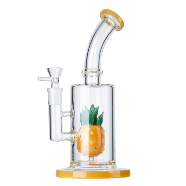 Date Ananas Narguilés Verre Bong Pomme De Douche Perc Huile Rigs N Trous Percolateur Tuyaux D'eau 14.5 Joint Femelle WP2196