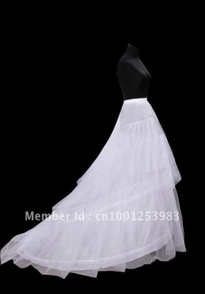 Date magnifique jupon de mariage crinoline train accessoires de mariée robes jupons pour les femmes long3936410