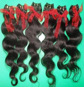 Nieuwste Kapsels Body Wave Extensions Verwerkt menselijk haar goedkoopste 20pcslot Braziliaanse haarinslagen99662841013794