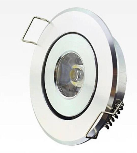 más nuevo LED de alta potencia Mini redondo Círculo redondo Techo hacia abajo Lámpara de gabinete LED 1W 3W aluminio blanco7734575