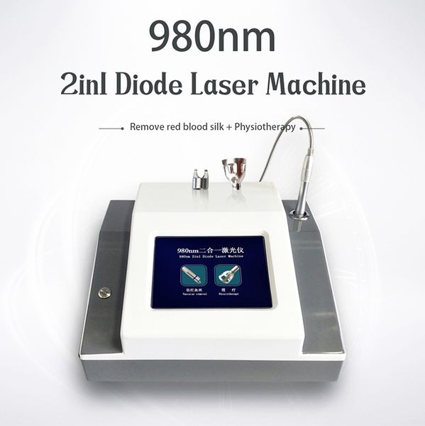Plus récent haute qualité 980nm Diode Laser vasculaire araignée veine enlèvement Machine ongles champignon enlèvement physiothérapie pour Salon
