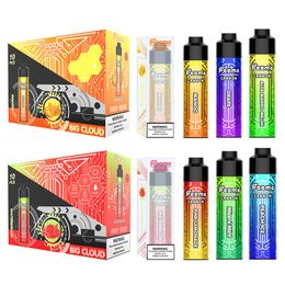 Nieuwste Hot Selling Formeel Feemo Kanon 10000 trekjes 0.5ohm Big Cloud Item Wegwerp Vape Pen 850 mAh Oplader Batterij 10 Smaken ecig Vapor Pen