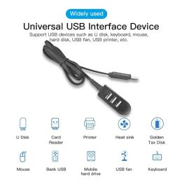 NOUVEAU HUB USB Multi 2.0 Hub USB Splitter Adapter Port High Speed 3 Port All in One pour PC Windows Computer Accessories