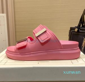 Nieuwste Hybrid Rubber Slide Designer Sandalen damesschoenen wit zwart rood zand Thee Rose geel koraal luxe pantoffels zomerplatform dames snadal sneakers