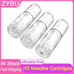 Las más nuevas agujas Hydra.pen H3 Cuidado de la piel Dermapen Stamp H12 HR HS Nano 12Pins Cartuchos 50 piezas Derma Hydra Pen Tips Esencia de importación automática Salida de líquido de 3 ml