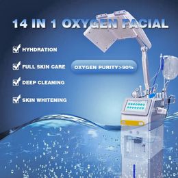 Mais novo hidro máquina de limpeza facial máquina de cuidados com a pele hidro dermoabrasão para salão de beleza oxigênio hidratação máquina facial