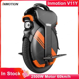 Nieuwste INMOTION V11Y Eenwieler luchtvering 84V 2500W 1500wh Zelfbalancerende scooter Elektrisch ingebouwd handvat Monowiel Hoverboard EU-voorraad