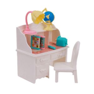 Nouveaux articles Kawaii enfants jouets Kits éducatifs Miniature maison de poupée chaise de bureau canapé pour Barbie bricolage enfants cadeaux d'anniversaire cadeaux