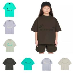 NOUVEAUX KIDS Designer Clother Set T-shirt Baby Girls Boys T-shirt et court ensemble 2PCS LETTRE Classique Thermoprint 2styles 4Colors Disponible