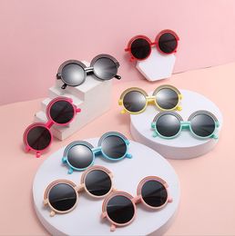 La plus récente personnalité de la mode pour enfants ronde demi-ciel arc polarisé les lunettes de soleil coignons protéger les yeux garçons filles UV400 lunettes de soleil