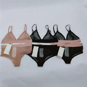 Nouvelle lettre diamants maille sous-vêtements textile mode filles body designer femmes dentelle lingerie translucide 2 pièces sous-vêtements354s