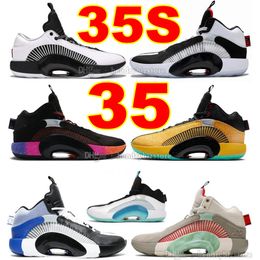 35S Basketbalschoenen 35 Dynasties PE Sunset Clots Sepia Stone Dnas Fragment Designs Sneakers Wit Zwart Vuurrood Morpho Bayou Boys Warriors Greatest Gift Trainers