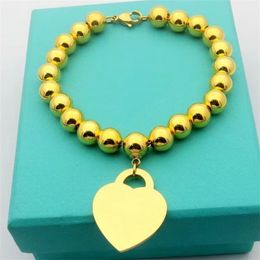 Date de luxe marque concepteur collier de perles bracelet ensemble déclaration de mariage bijoux en acier inoxydable 2 en 1 femmes filles ensembles de bijoux anniversaire cadeau de Noël