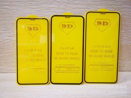 Volledige Cover 9D 21D Gehard Glas Screen Protector AB Lijm voor iPhone 13 12 11 PRO MAX XR XS 200PCS / PARTIJ