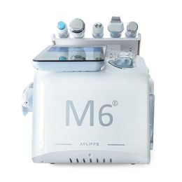 La más nueva máquina facial M6 de hidra oxigen, máquina facial de hidrodermoabrasión de belleza limpia para la piel, 6 en 1