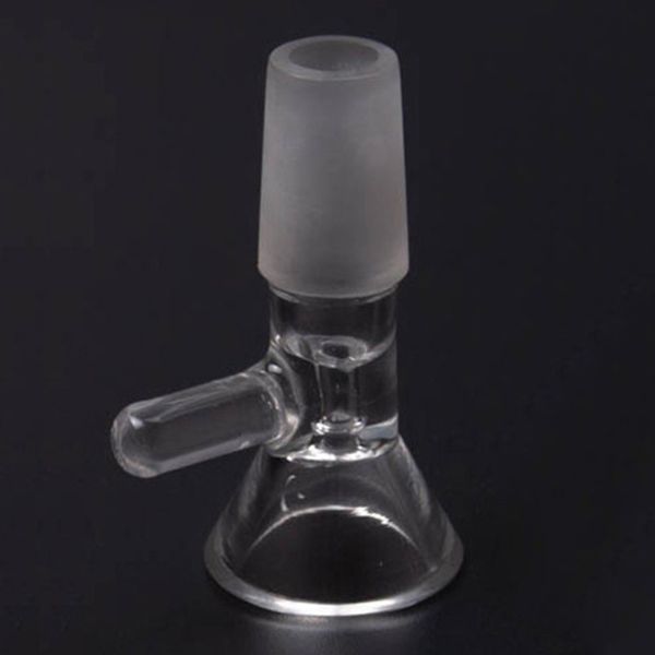 Niza Pyrex Vidrio grueso Hecho a mano Bong Hookah Fumar Filtro Tazón Plataformas de aceite Titular 14 MM 18 MM Contenedor de interfaz masculina conjunta Pastel caliente DHL