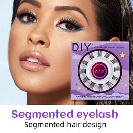 DIY segment￩ faux cils cils individuels naturels 11 mm12 mm 13 mm 17 mm seins pour maquillage